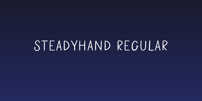 SteadyHand Regular Social Header