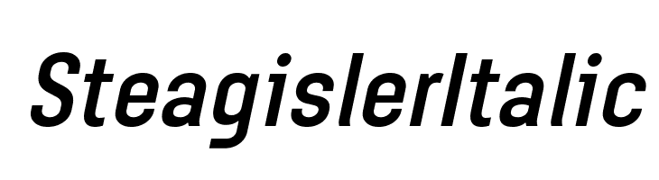 Steagisler Italic  Fuentes Gratis Descargar