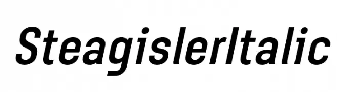 Steagisler Italic  les polices de caractères gratuit tlcharger