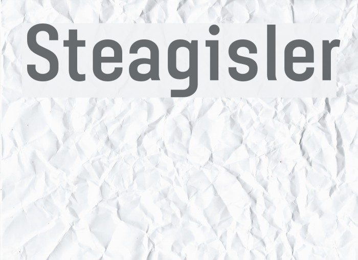Steagisler Font examples