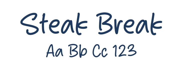 Steak Break Font Preview