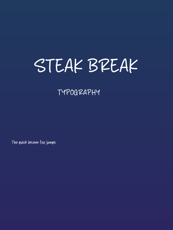 Steak Break Poster
