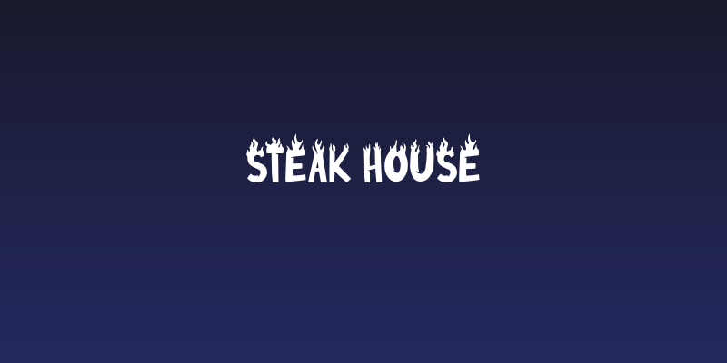 Steak House Social Header