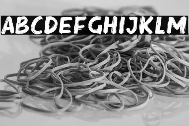 Steak Rough Font examples