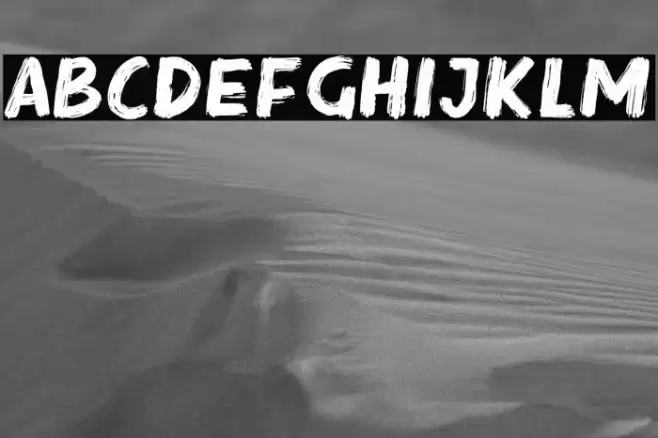 Steak Rough Font examples