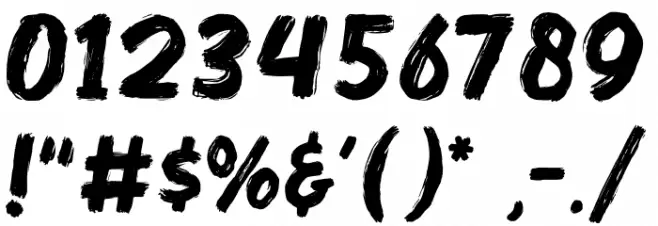 SteakRough Font OTHER CHARS
