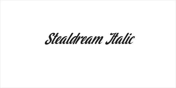 Stealdream Italic Logo