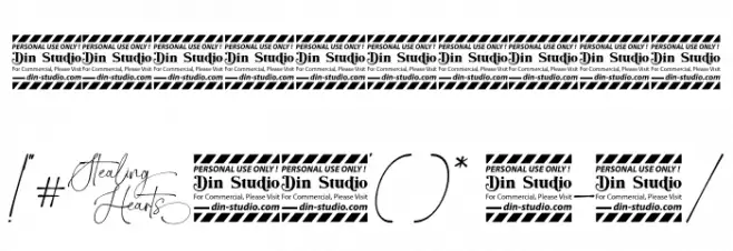 Stealing Hearts Personal Use Font OTHER CHARS