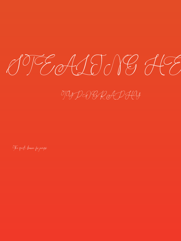 Stealing Hearts Personal Use Poster