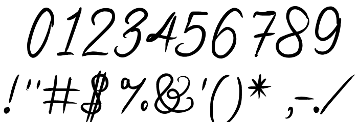 Stealingkissesinthemoonlight Font OTHER CHARS