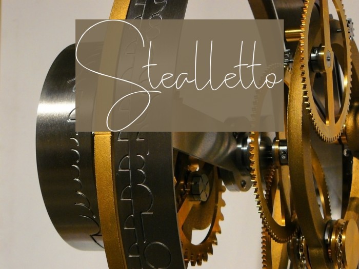 Stealletto Font examples