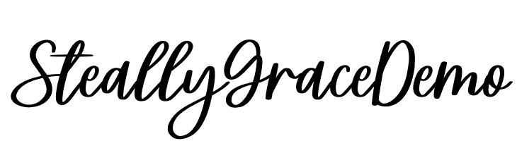 Steally Grace Demo  免费字体下载