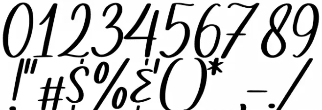 Steally Grace Demo Font OTHER CHARS