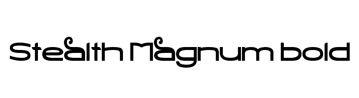 Stealth Magnum Bold  Frei Schriftart Herunterladen