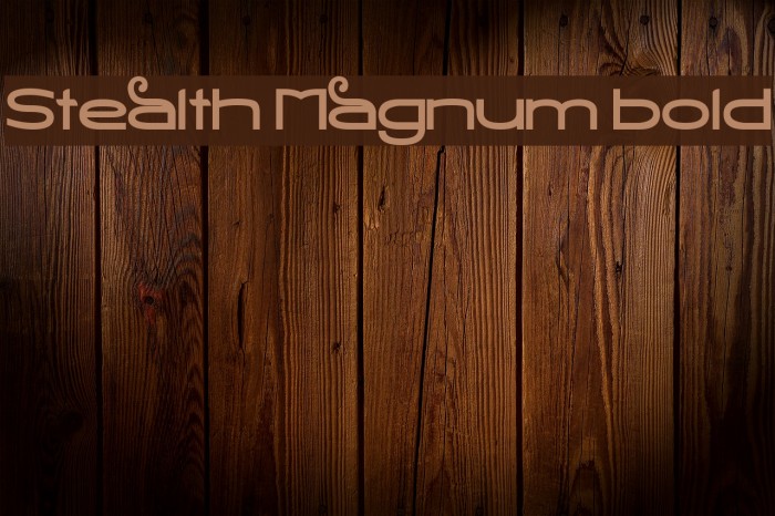 Stealth Magnum Bold Font examples