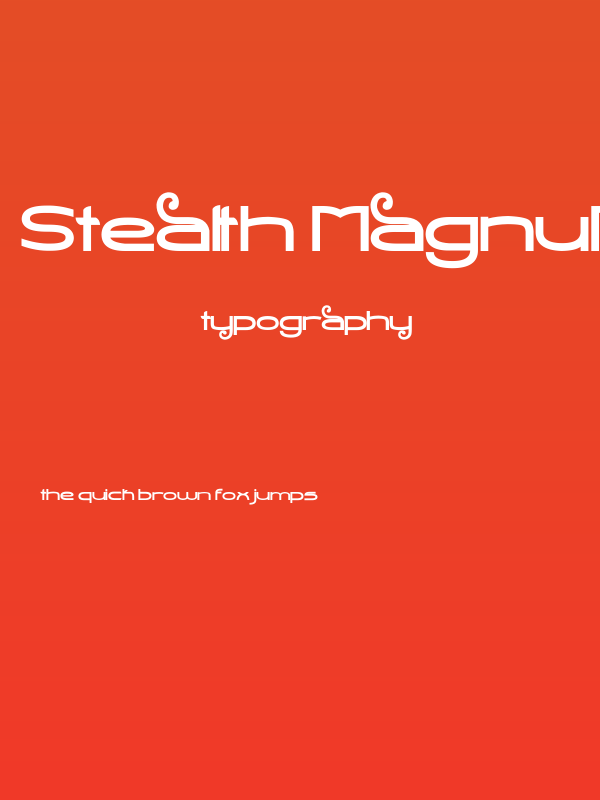 Stealth Magnum Bold Poster