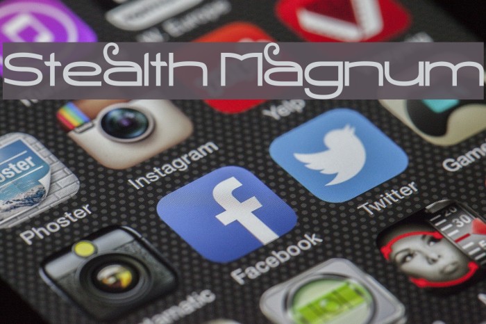 Stealth Magnum Font examples