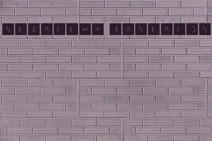 Stealthy Bastards Font examples