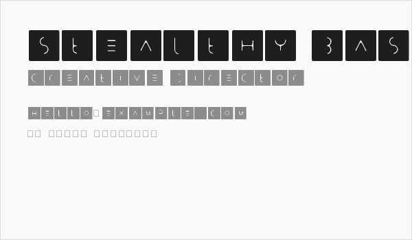 Stealthy Bastards Business Card