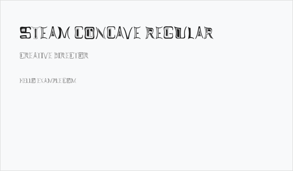 Steam Concave Regular Business Card