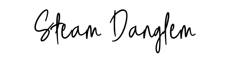 Steam Danglem Font