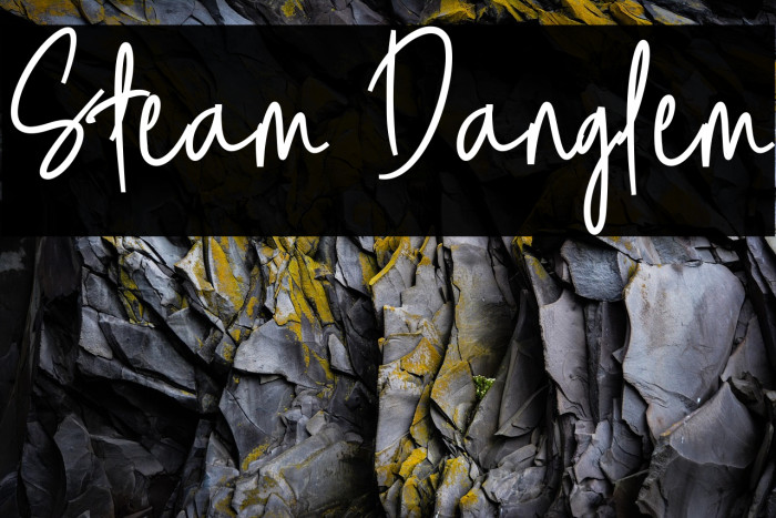 Steam Danglem Font examples