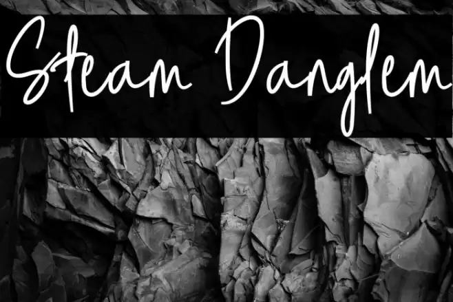 Steam Danglem Font examples