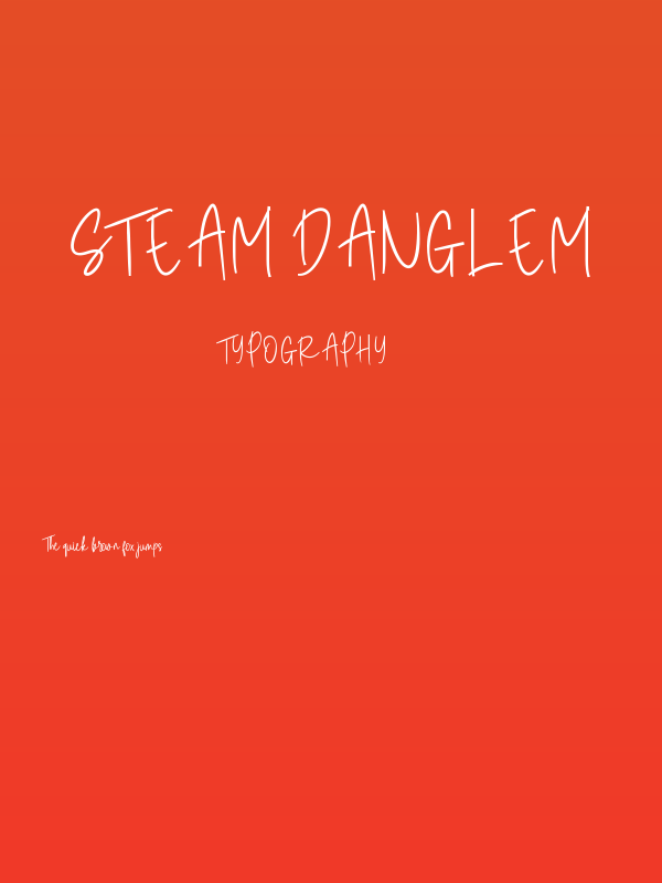 Steam Danglem Poster