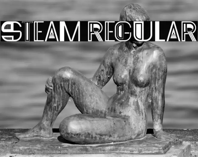 Steam Regular Font examples