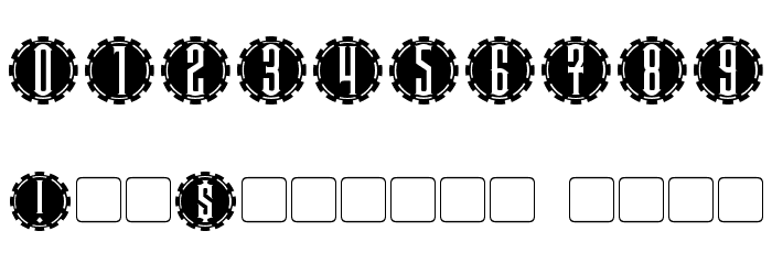 Steamcog Caps Font OTHER CHARS