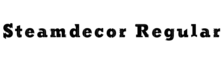 Steamdecor Regular  baixar fontes gratis