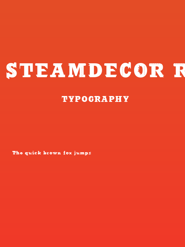 Steamdecor Regular Poster