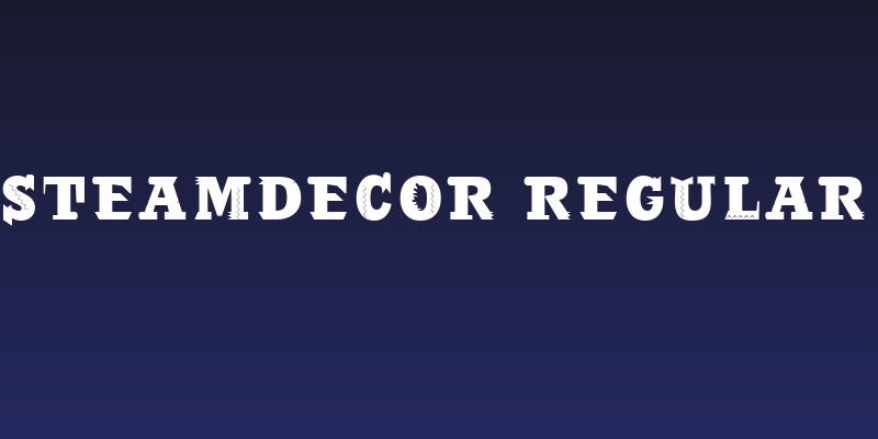 Steamdecor Regular Social Header