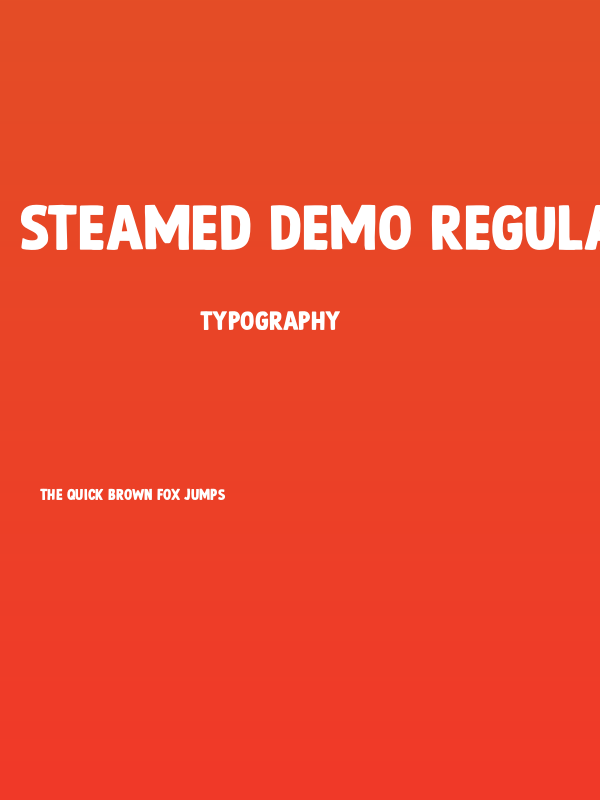 Steamed DEMO Regular Poster
