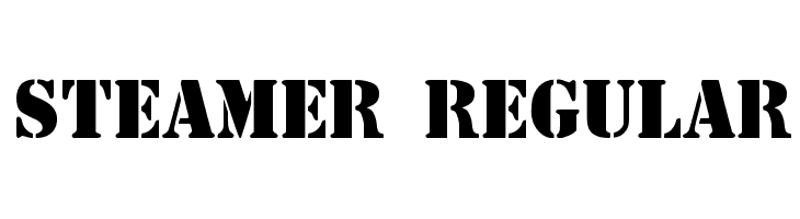 Steamer Regular Font