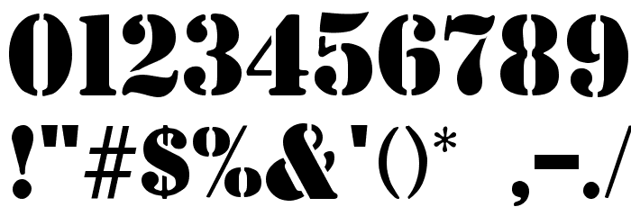 Steamer Regular Font OTHER CHARS