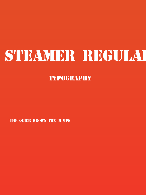 Steamer Regular Poster