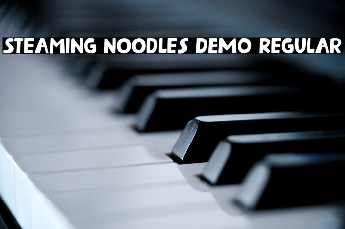 Steaming Noodles DEMO Regular Example 2