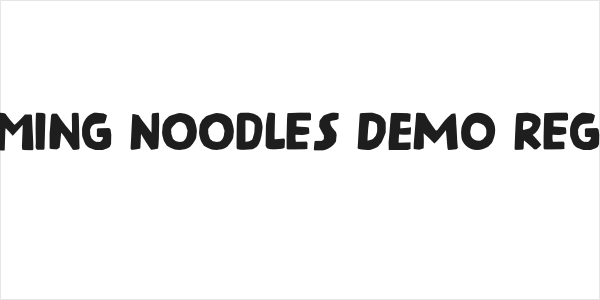 Steaming Noodles DEMO Regular Logo