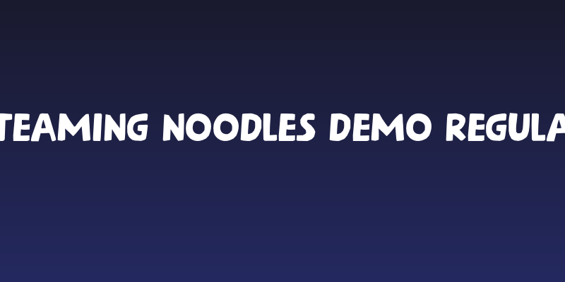 Steaming Noodles DEMO Regular Social Header