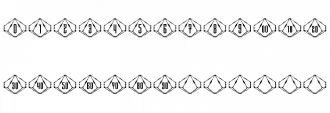 Steampips d10 Font Litere mici