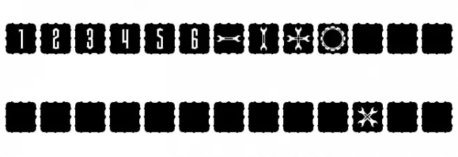 Steampips d6 Schriftart Groß