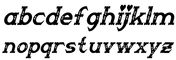 Steampuff Italic Font LOWERCASE