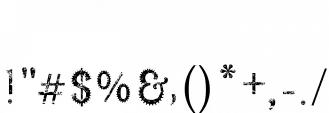 Steampunk DEMO by Marta van Eck Font OTHER CHARS