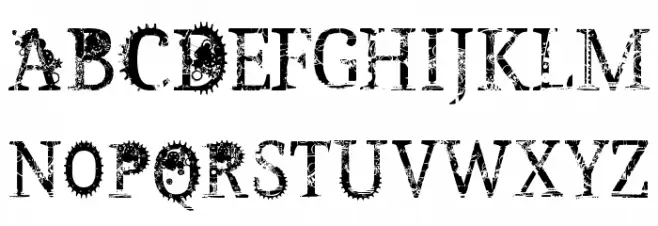Steampunk DEMO by Marta van Eck Schriftart Groß