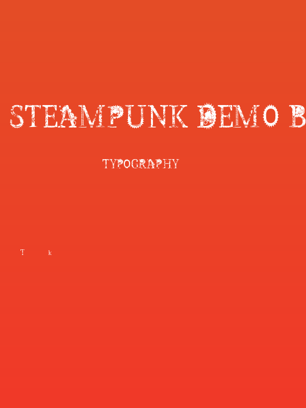 Steampunk DEMO by Marta van Eck Poster