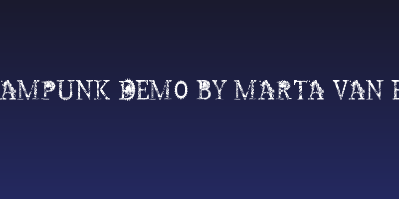 Steampunk DEMO by Marta van Eck Social Header