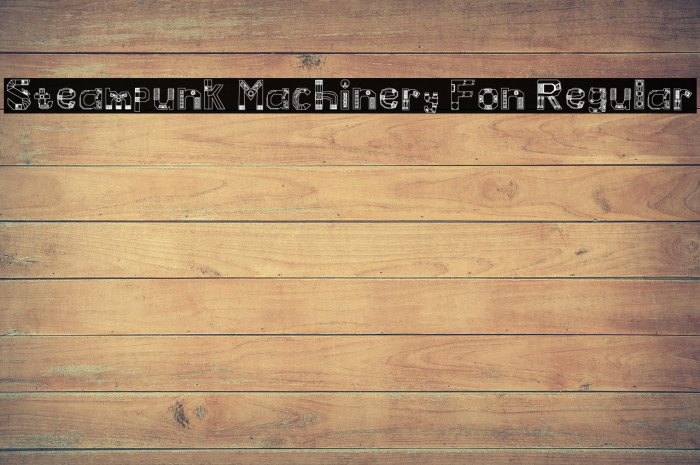 Steampunk Machinery Fon Regular Example 1