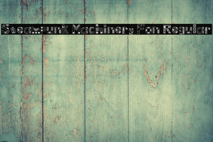 Steampunk Machinery Fon Regular Example 2