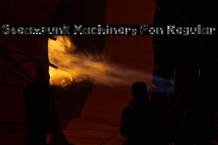 Steampunk Machinery Fon Regular Example 3